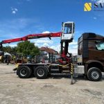 Timber truck Mercedes-Benz Arocs 3351/6×6/Palfinger Epolsion S260/Langholz Mercedes Timber truck 2021
